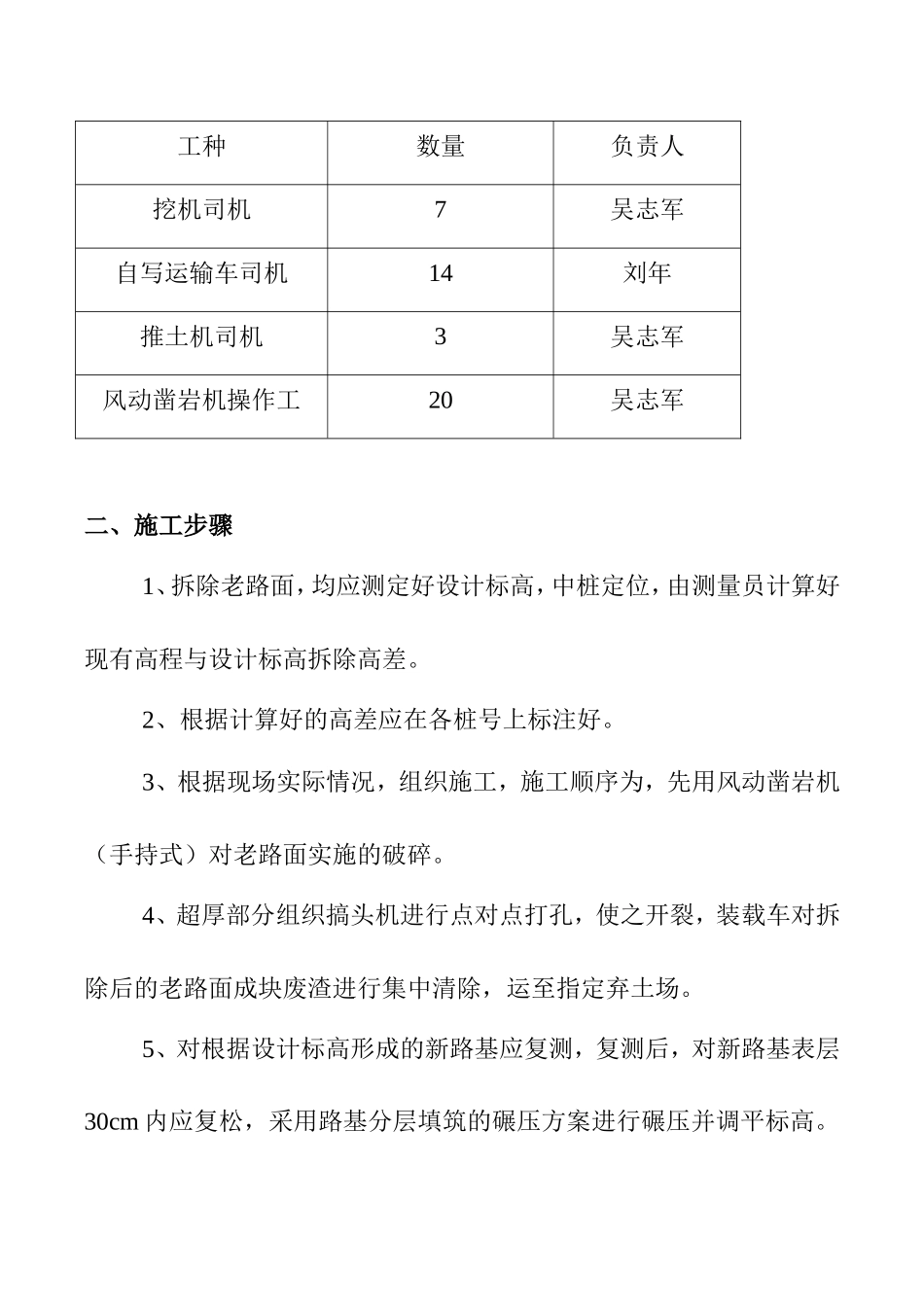 老沥青路面拆除施工方案_第3页
