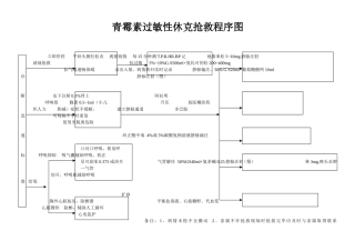 青霉素过敏性休克抢救程序图