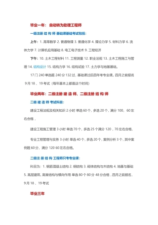 注册结构师基础课基础考试内容