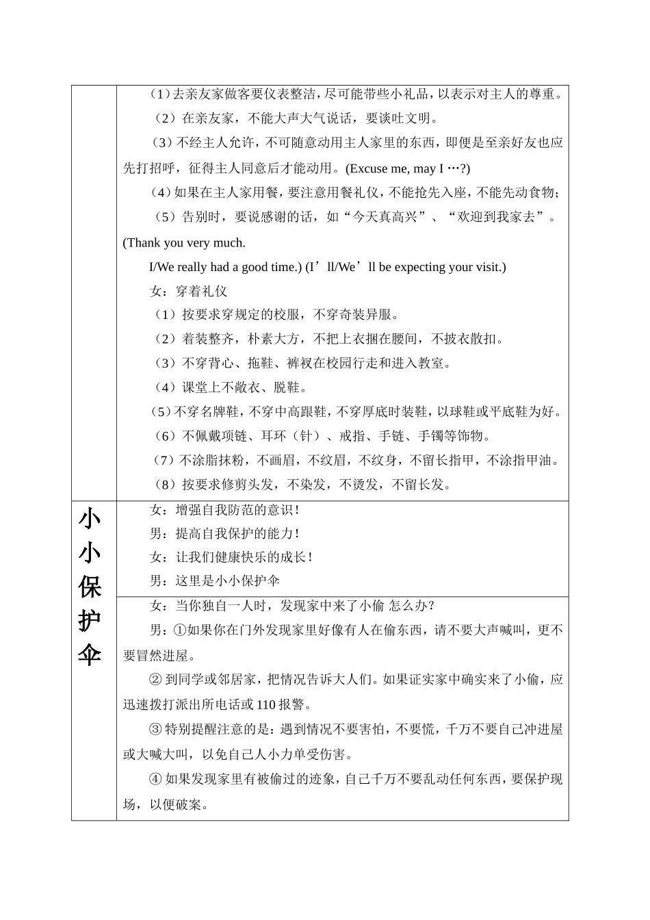 小学小星星广播台第十二期期广播稿-----《小学生文明礼仪教育（1）》_第3页