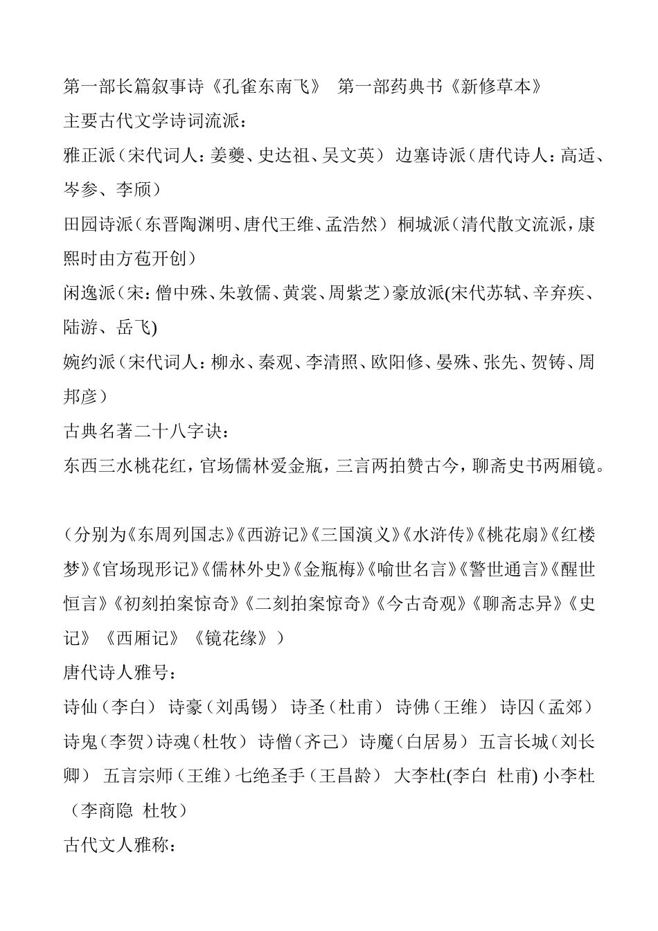 语文百科知识精选知识点梳理汇总_第3页