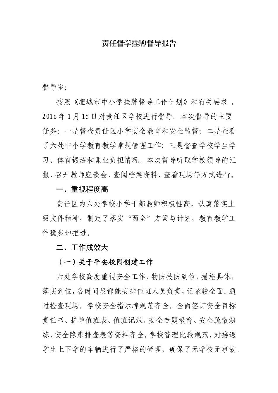 责任督学挂牌督导报告_第1页