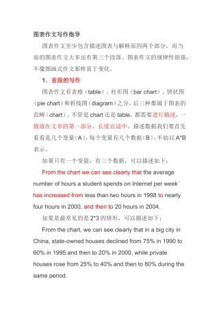 图表作文写作指导