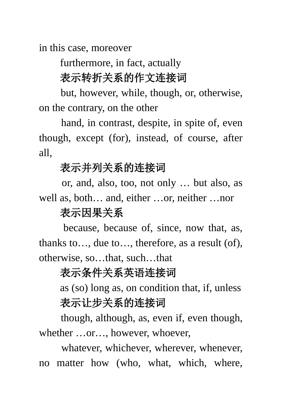 英语作文连接词总结_第3页