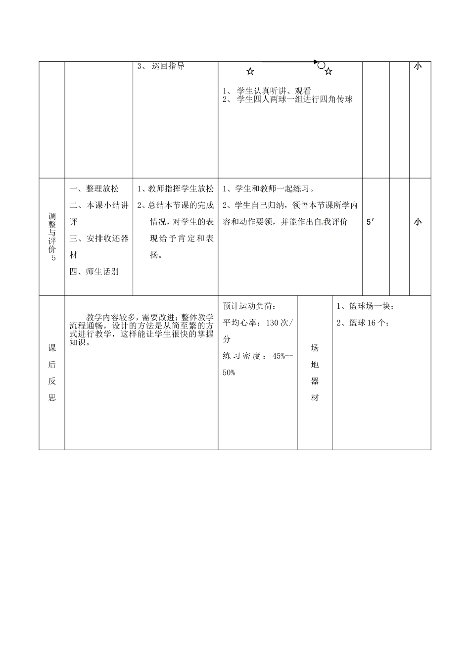 篮球双手胸前传接球教案_第3页