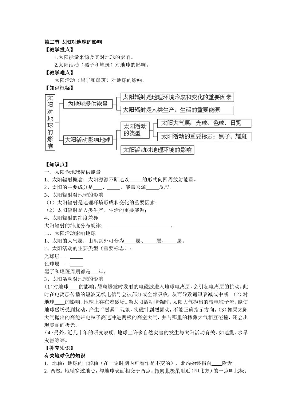 《行星地球》教学计划_第2页