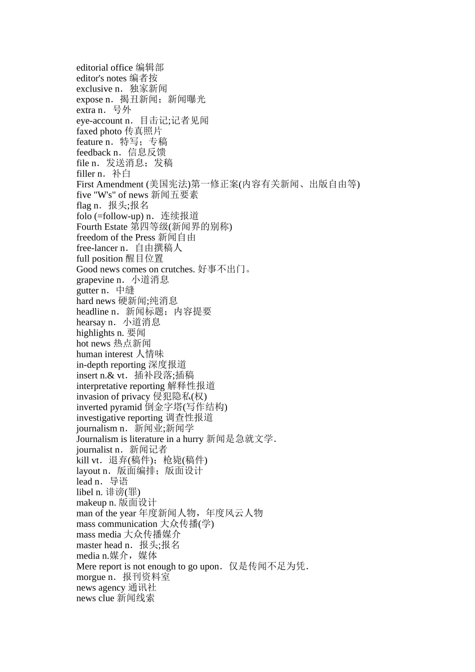 英文报刊常用术语_第2页