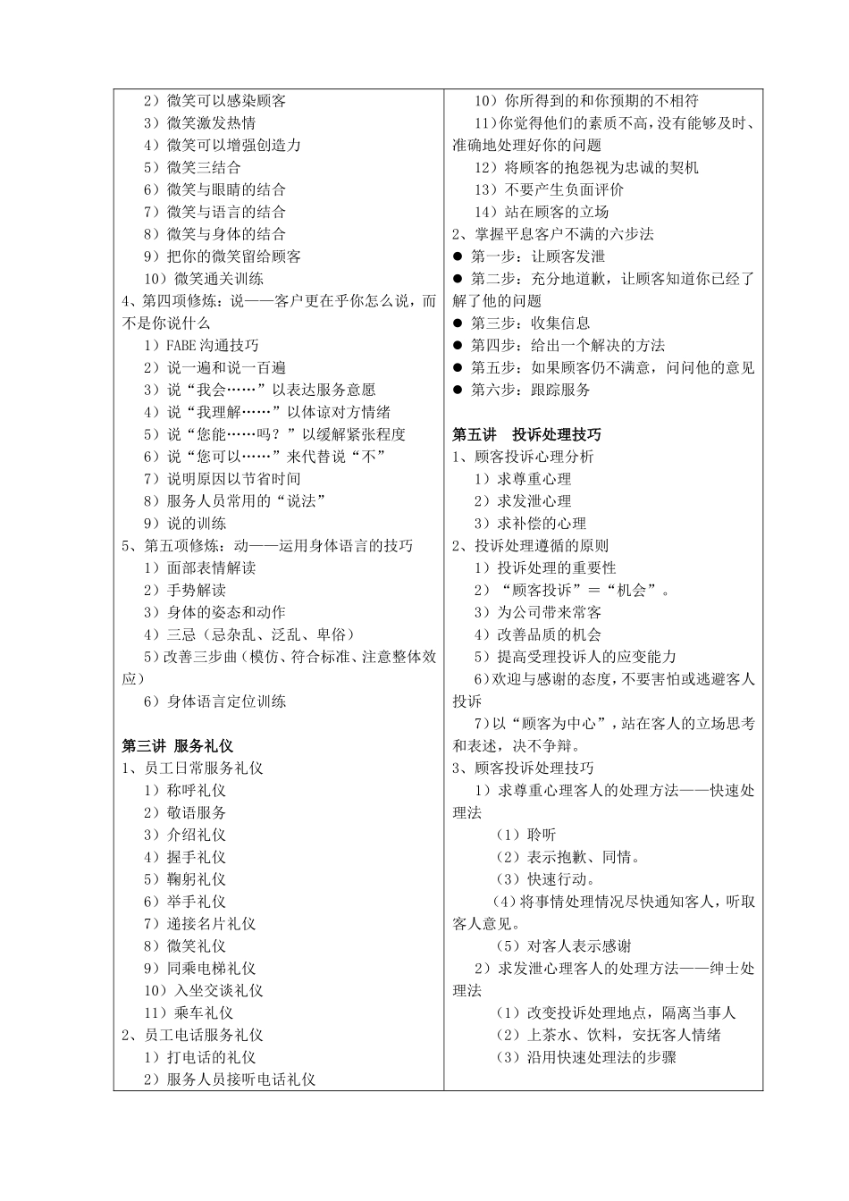 《客户服务与投诉处理》课程讲座教案_第2页