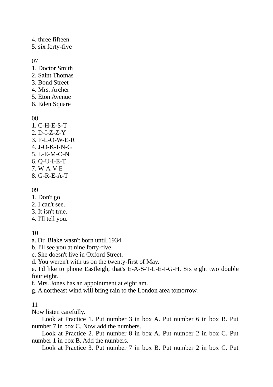 英语初级听力ListenToThis1答案文本_第2页