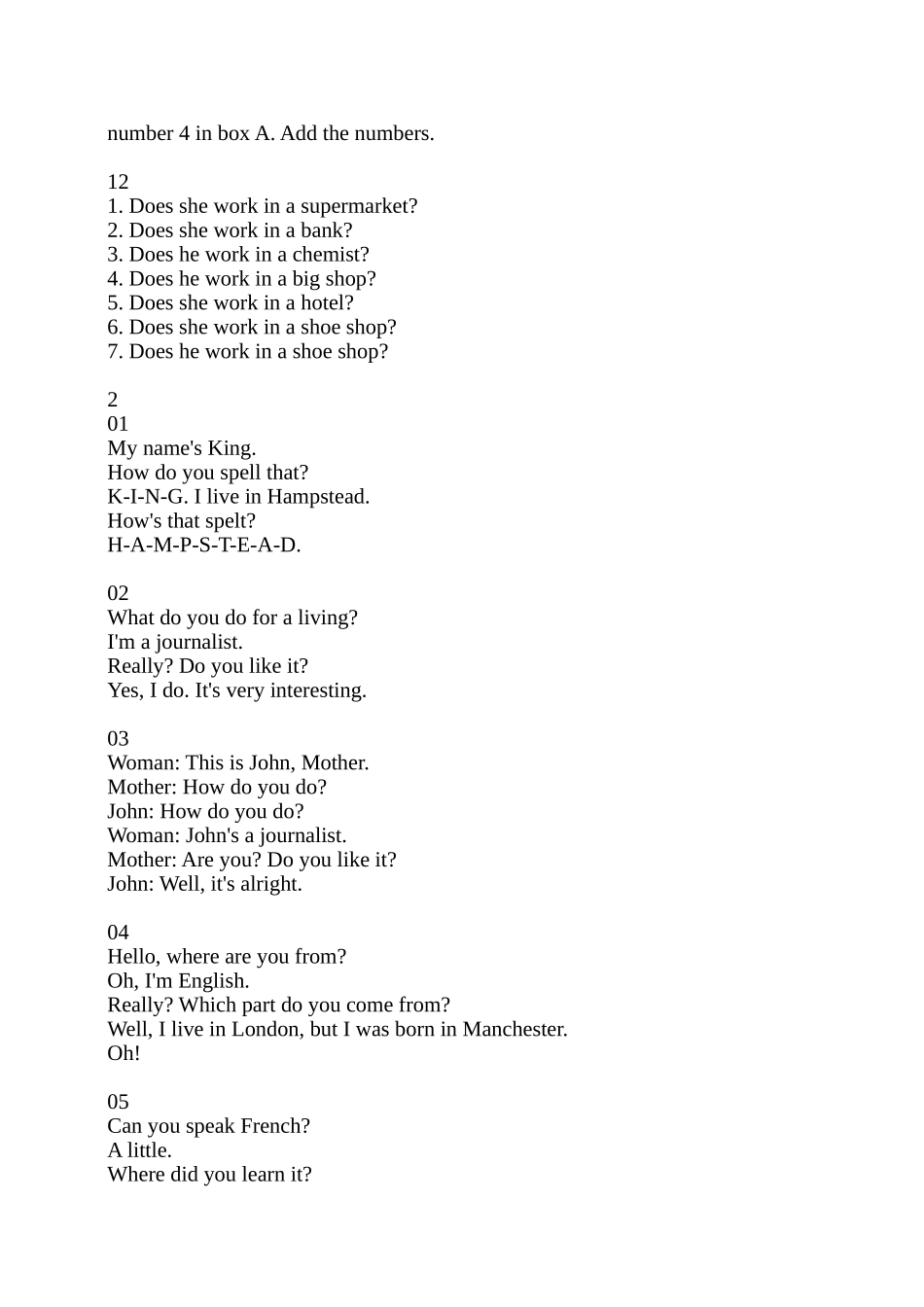 英语初级听力ListenToThis1答案文本_第3页