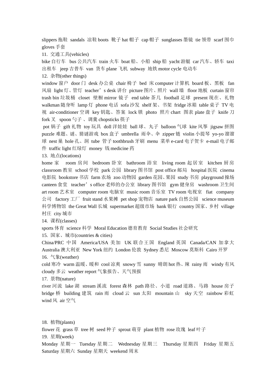 英语单词复习_第2页