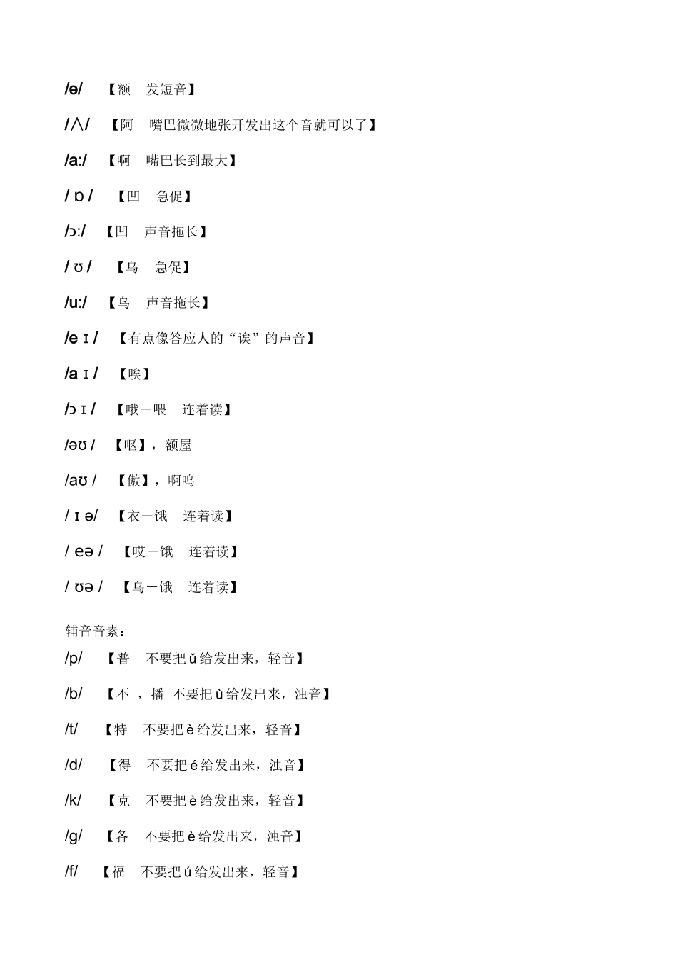 英语国际音标表_第2页