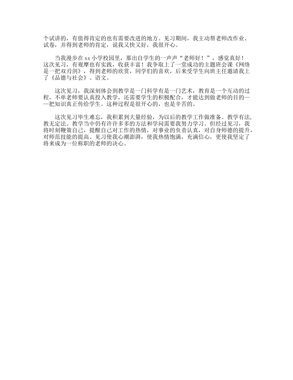 英语教育见习总结_第3页