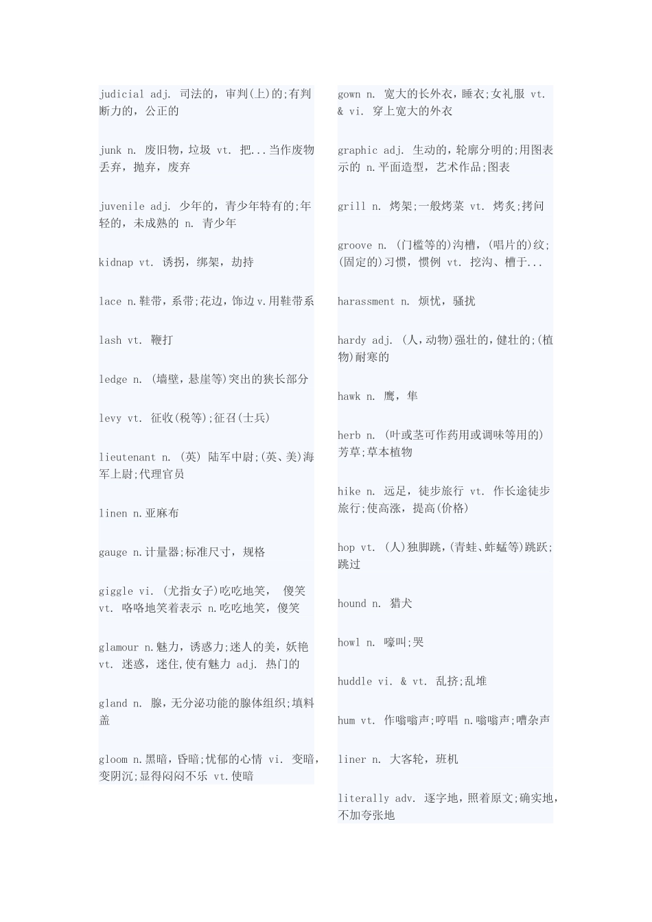 英语六级英语高频词汇_第2页