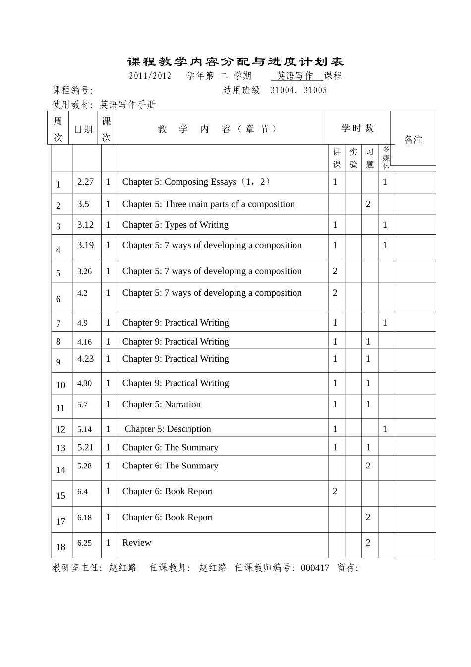 英语写作课程教案讲稿_第3页