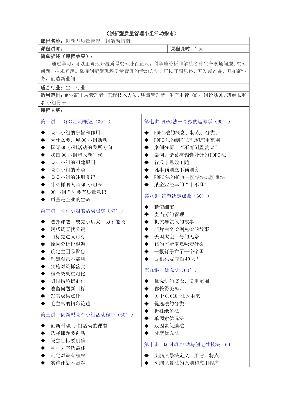 创新型质量管理小组活动指南_第1页