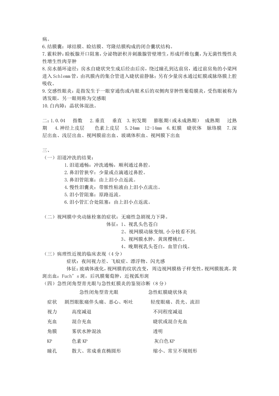 吉林医药学院考核试卷A_第2页