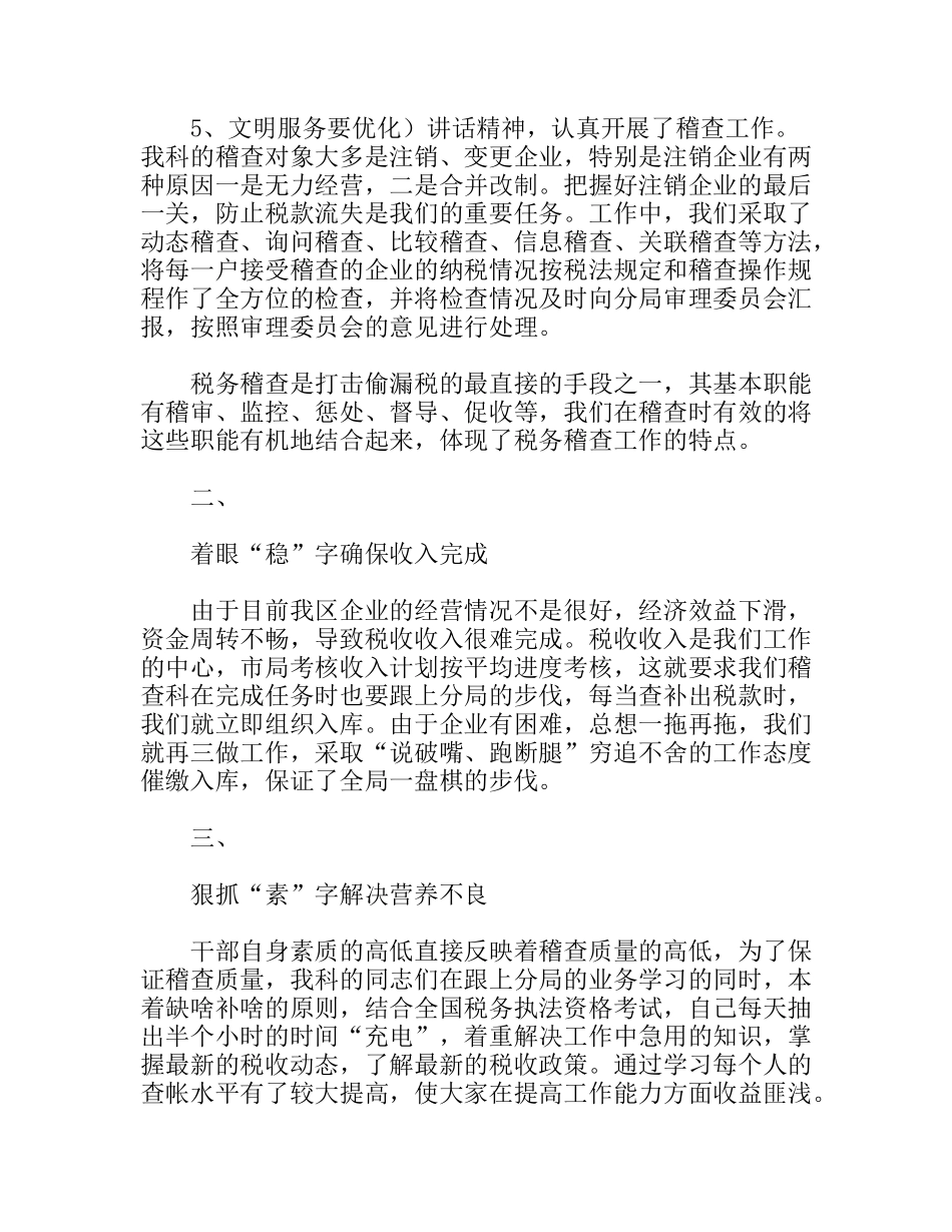 税务稽查工作总结_第2页