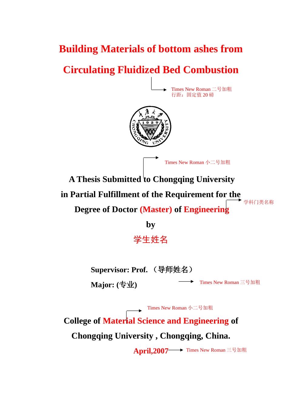 重庆大学博士（硕士）学位论文模板_第2页