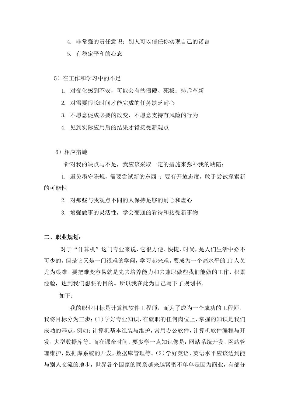 计算机专业大学生的职业规划_第3页