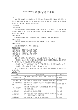 公司接待管理手册