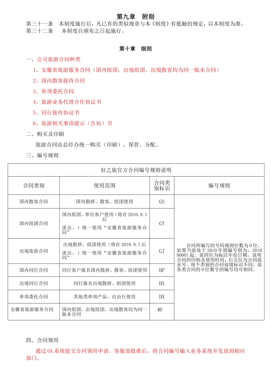 XXX国际旅行社（旅游）合同管理制度（试用版）_第3页