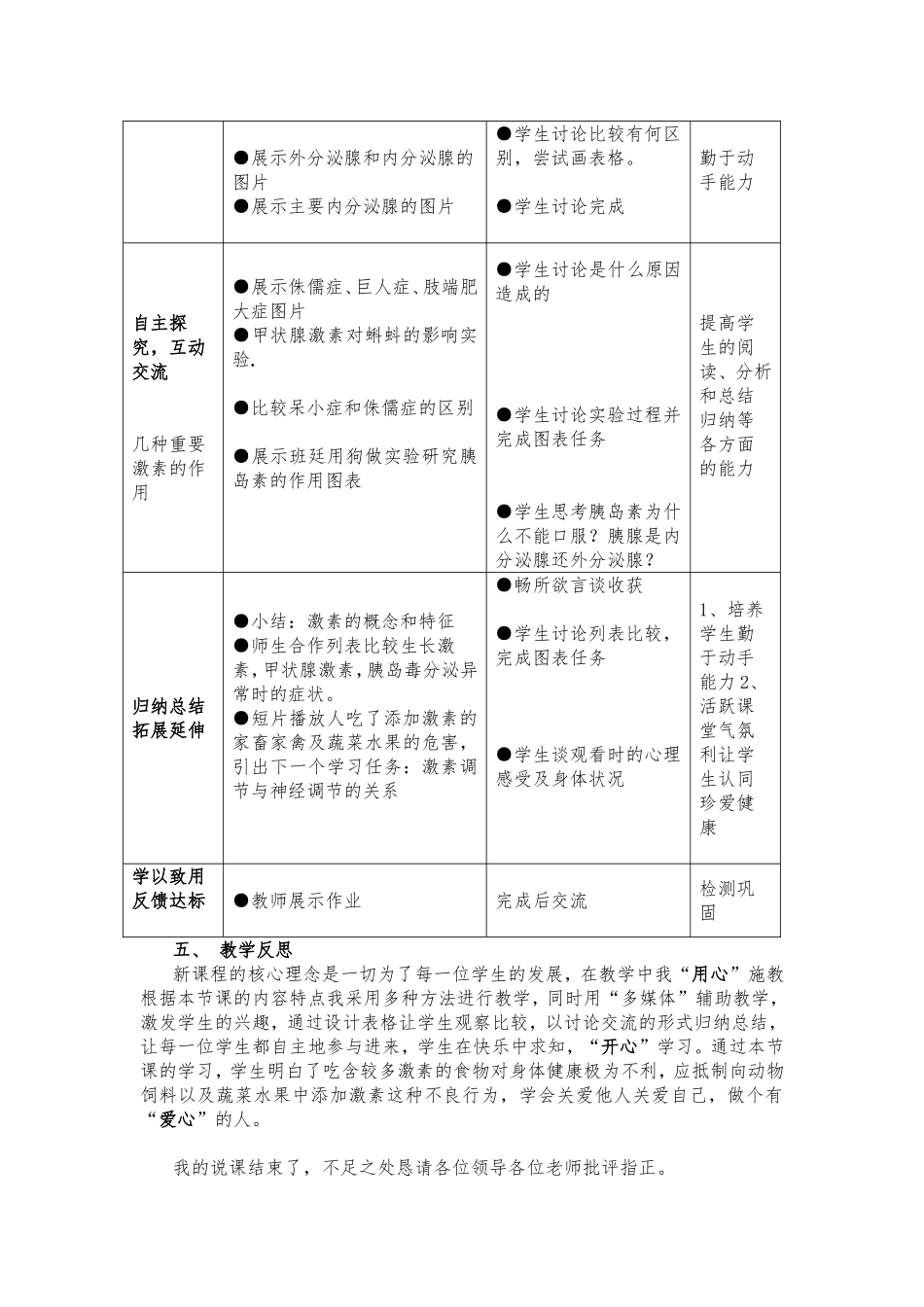 《激素调节》说课稿_第3页