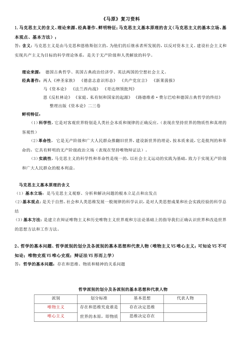 《马原》复习资料_第1页