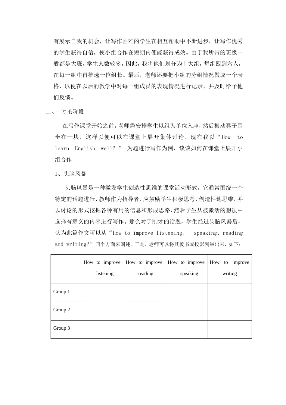 刍议小组合作学习在英语写作教学中的应用_第2页