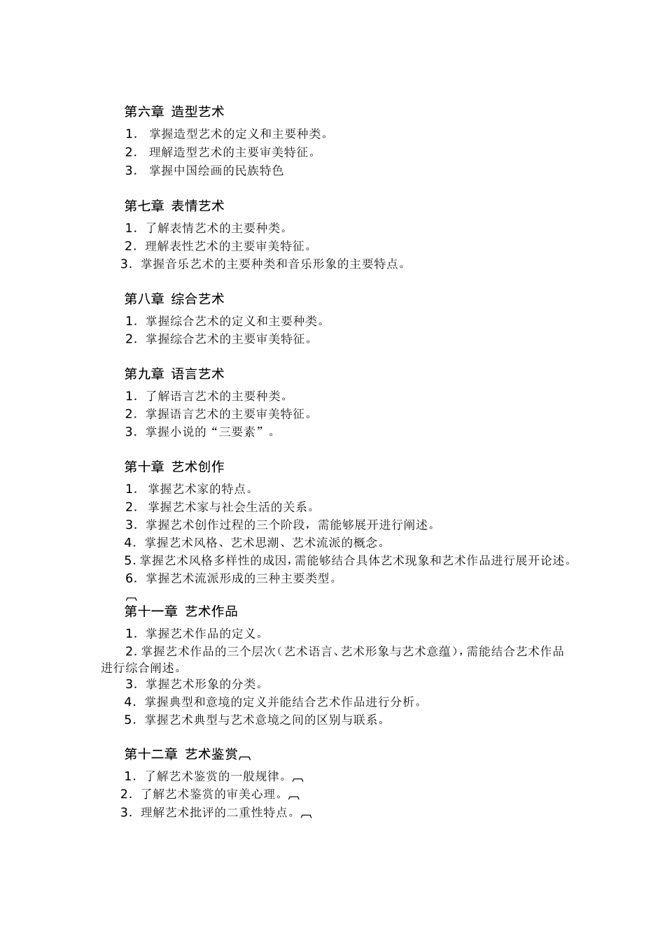 《艺术概论》专升本参考书目及考试大纲_第2页