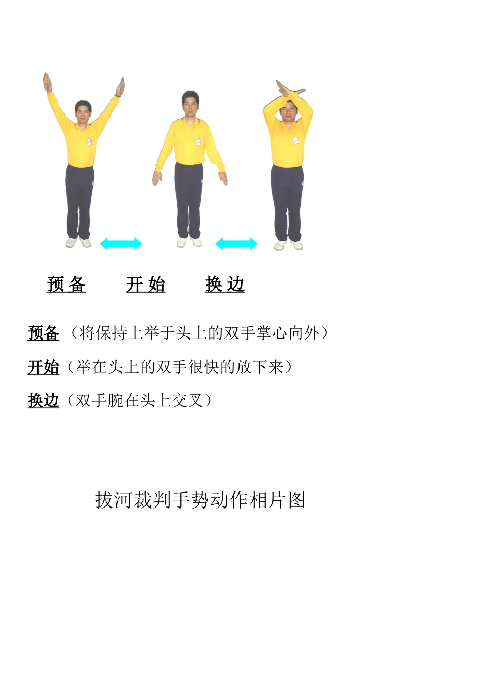 拔河裁判手势动作相片图_第2页