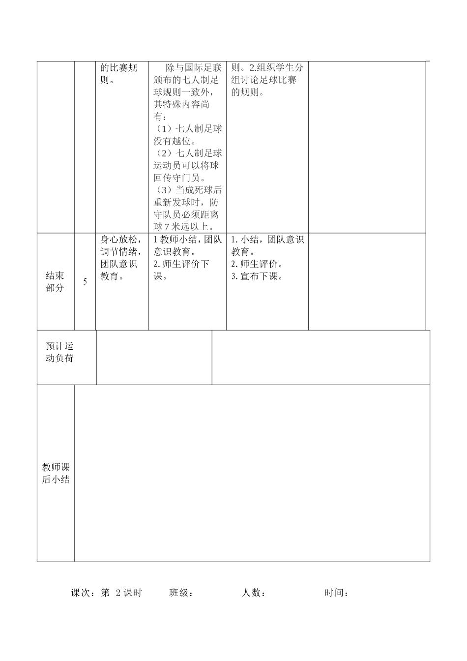 快乐足球校本课程教案_第2页
