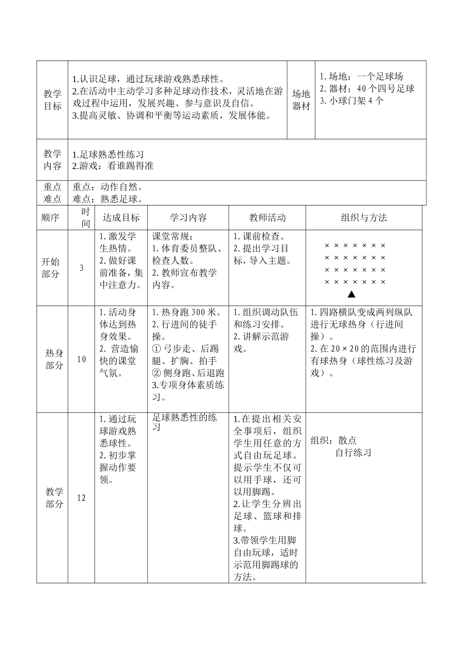 快乐足球校本课程教案_第3页