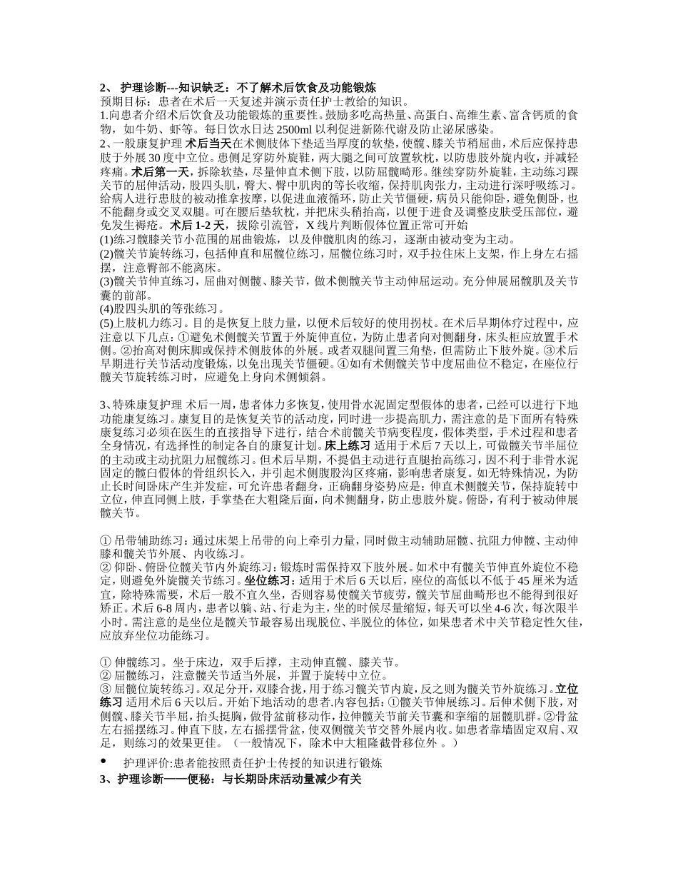髋关节置换护理查房_第2页