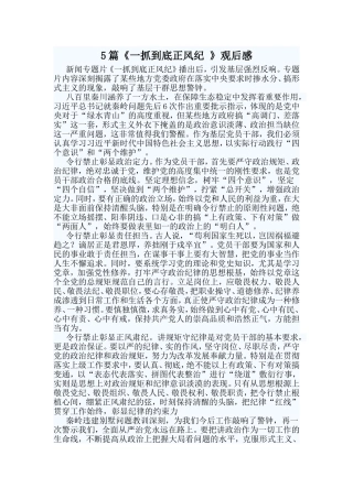 5篇《一抓到底正风纪》观后感
