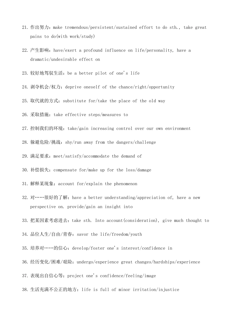 备考英语六级100个知识点_第2页