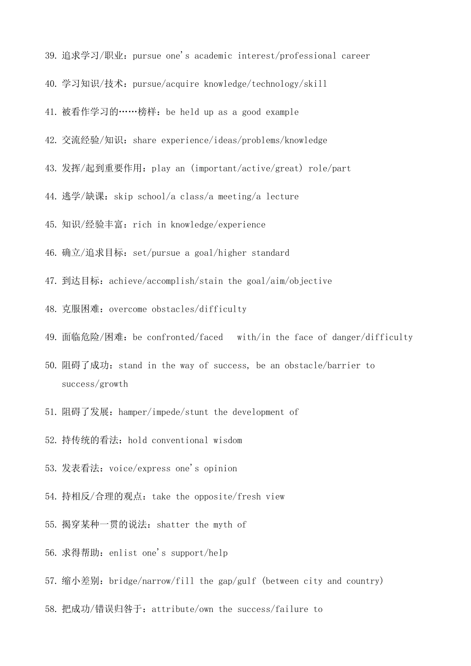 备考英语六级100个知识点_第3页