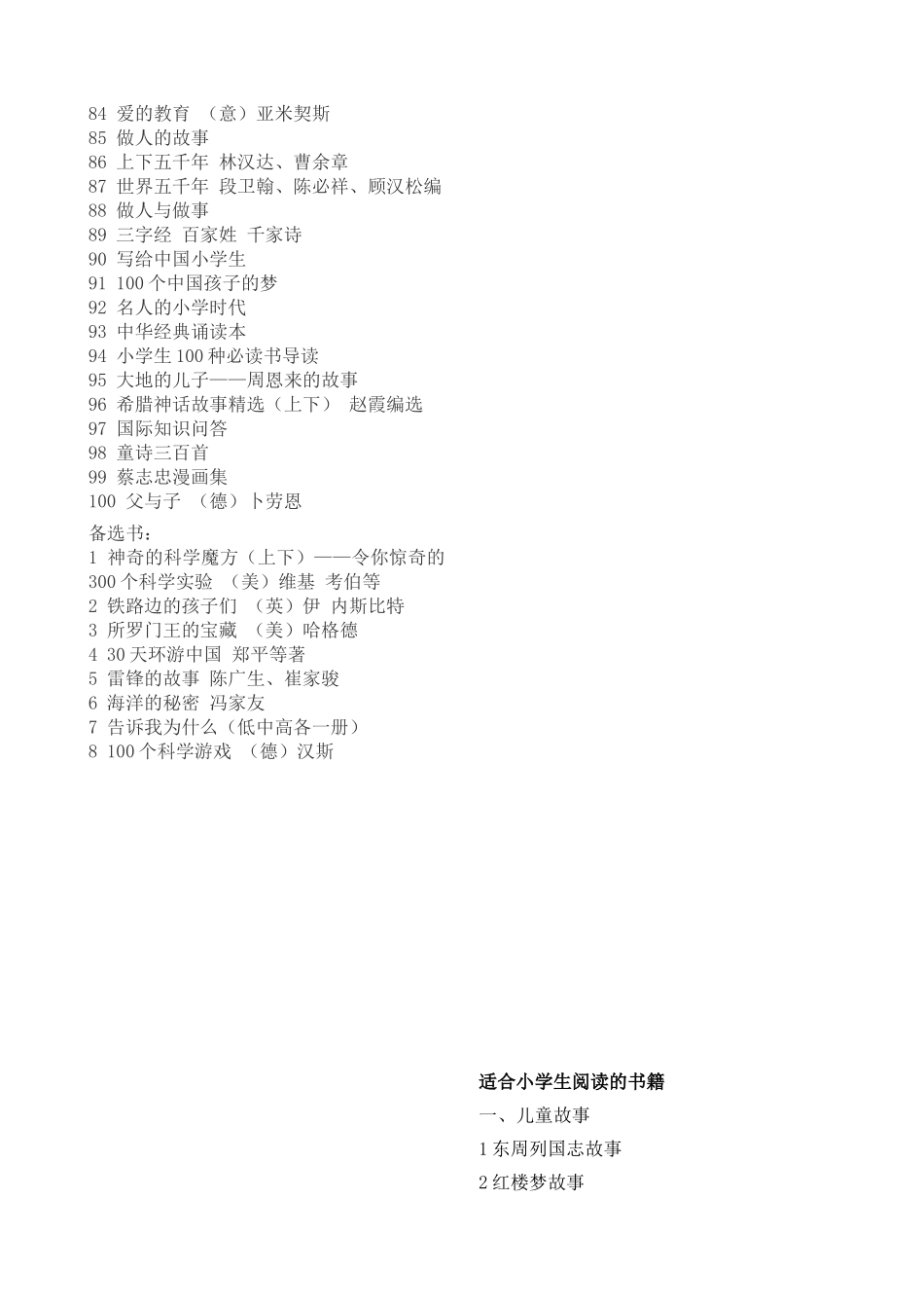 100本适合小学生阅读的书籍_第2页
