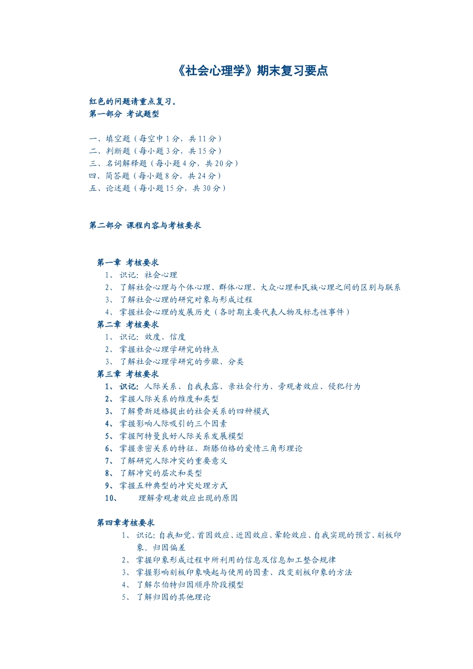 《社会心理学》期末复习要点_第1页