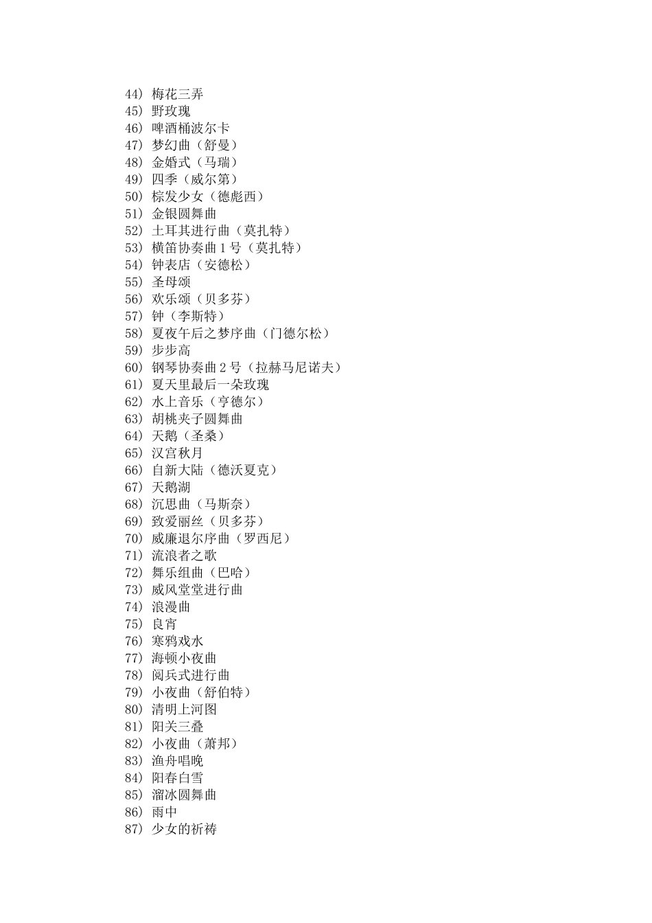 100首世界经典钢琴曲及下载地址_第2页