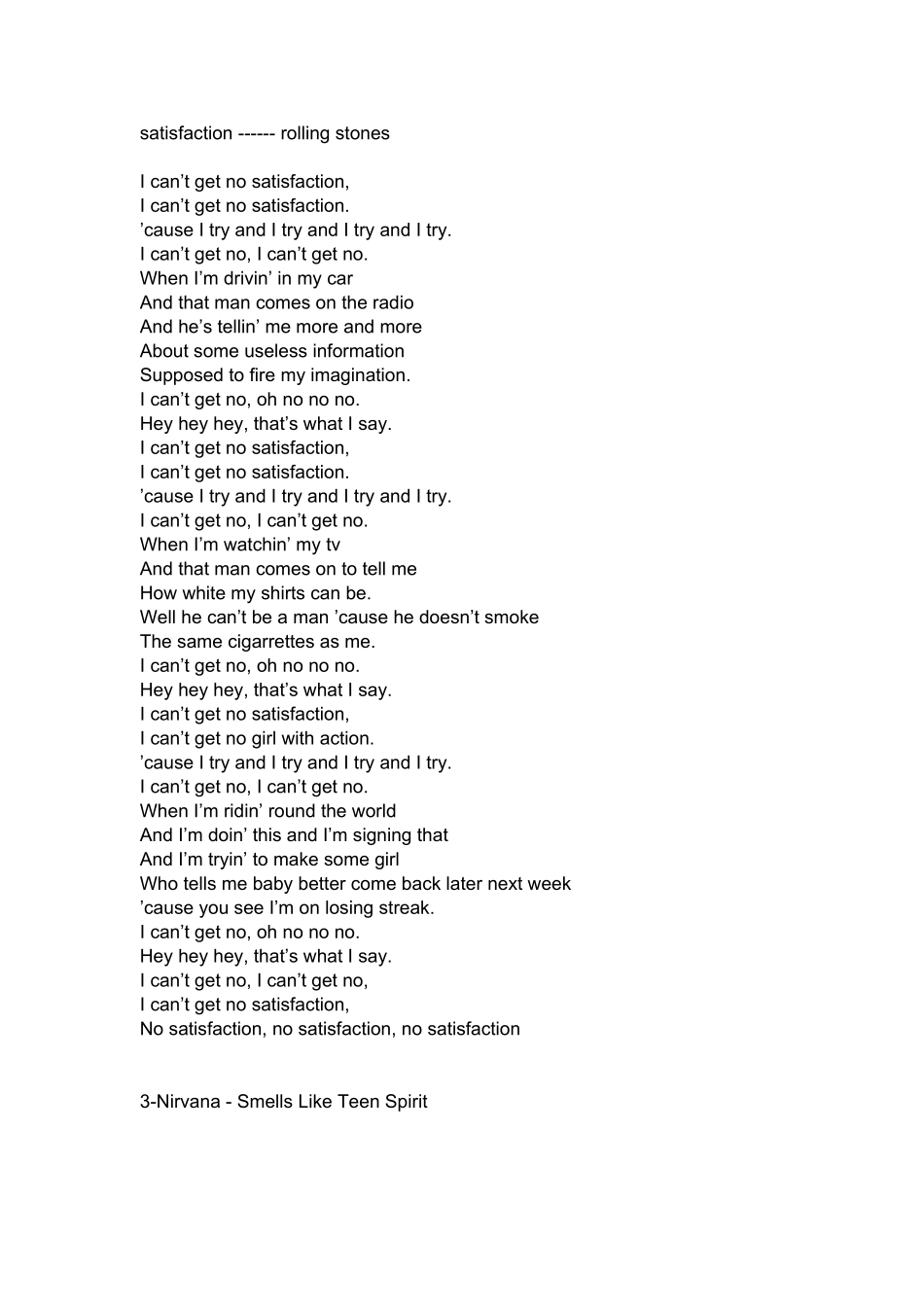 100首摇滚经典英文歌曲_第2页