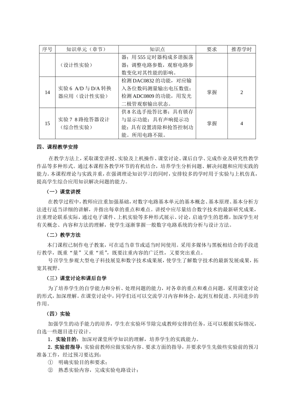 《数字电子技术》课程教学大纲_第3页