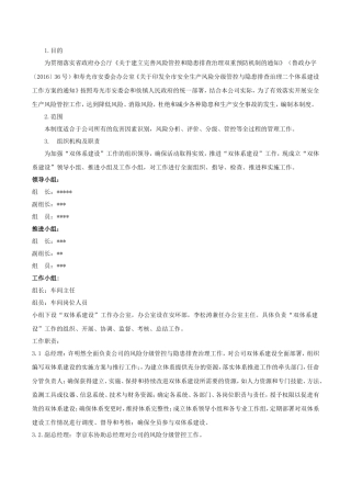 企业内控双体制建设制度