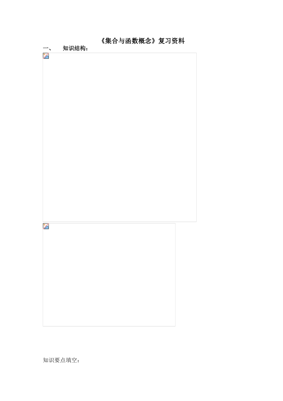 《集合与函数概念》复习资料_第1页