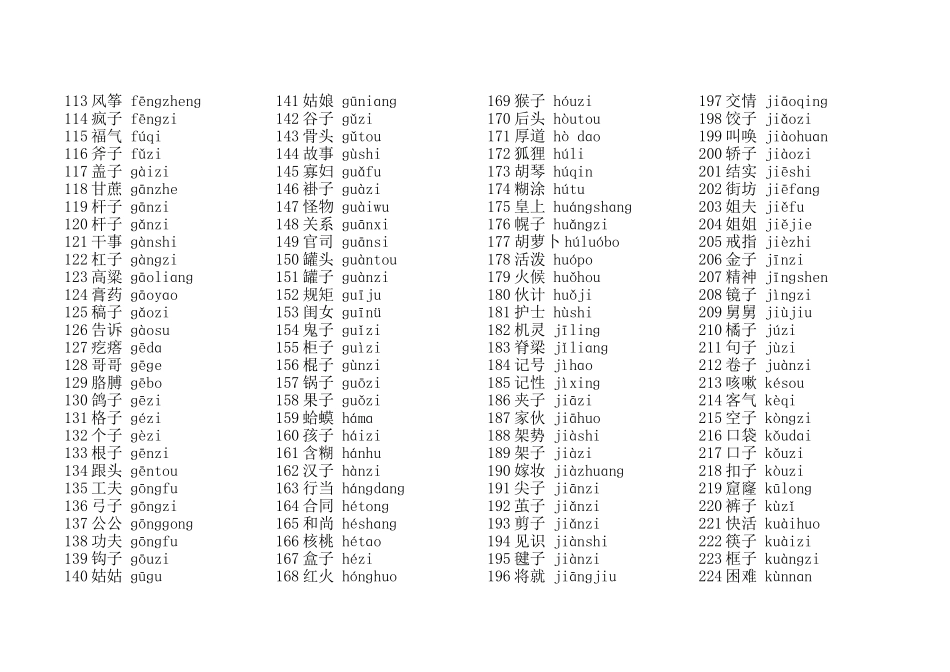 小学拼音汇编汉字_第2页