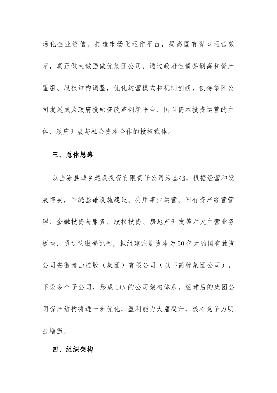 安徽青山控股（集团）有限公司组建方案_第2页