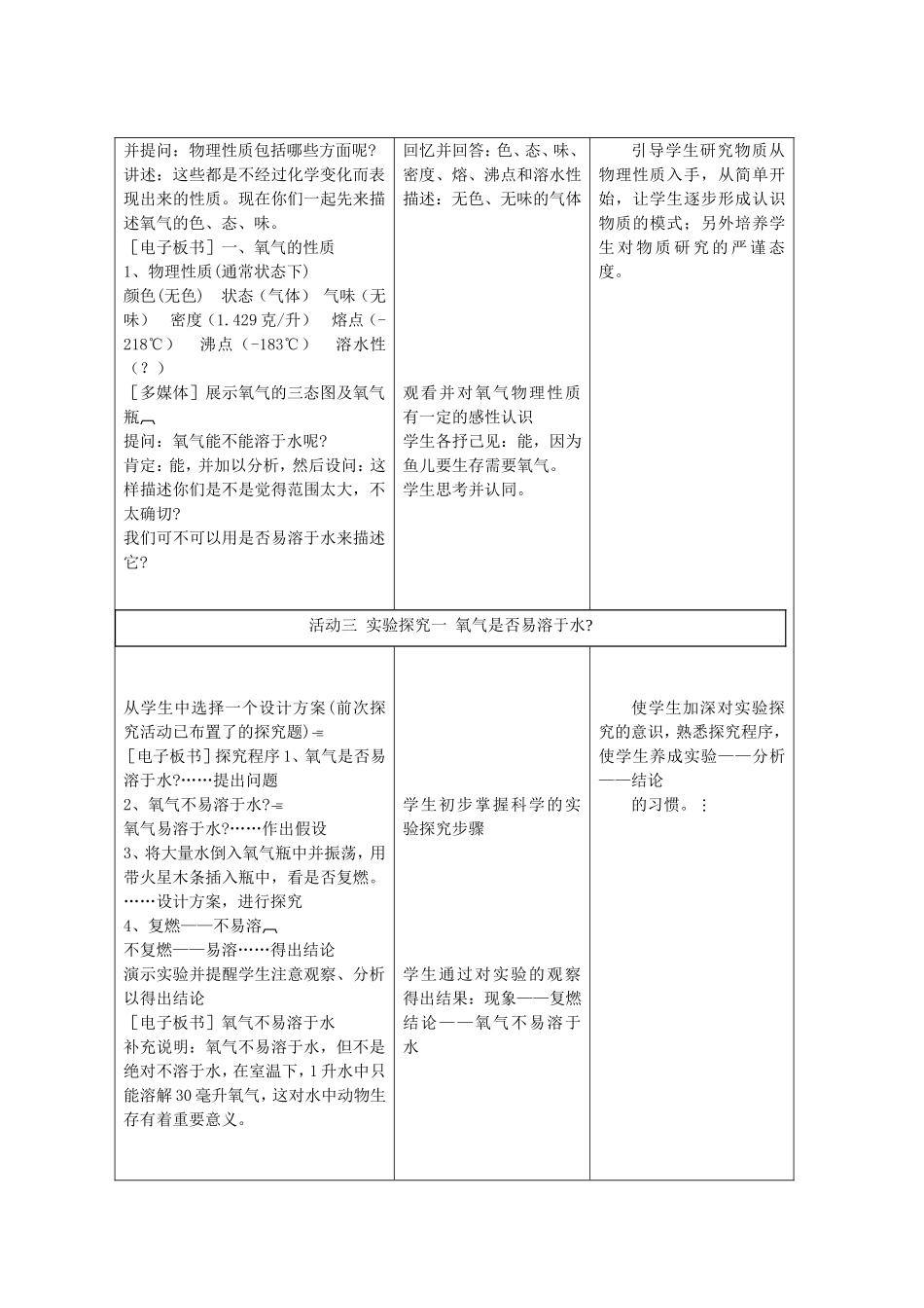 《氧气的化学性质》教学设计_第3页