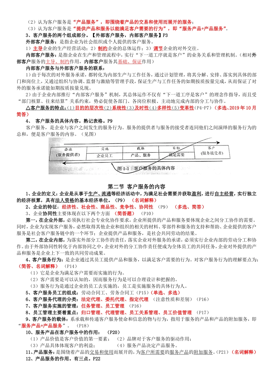 《客户服务管理》自学考试重点内容_第2页
