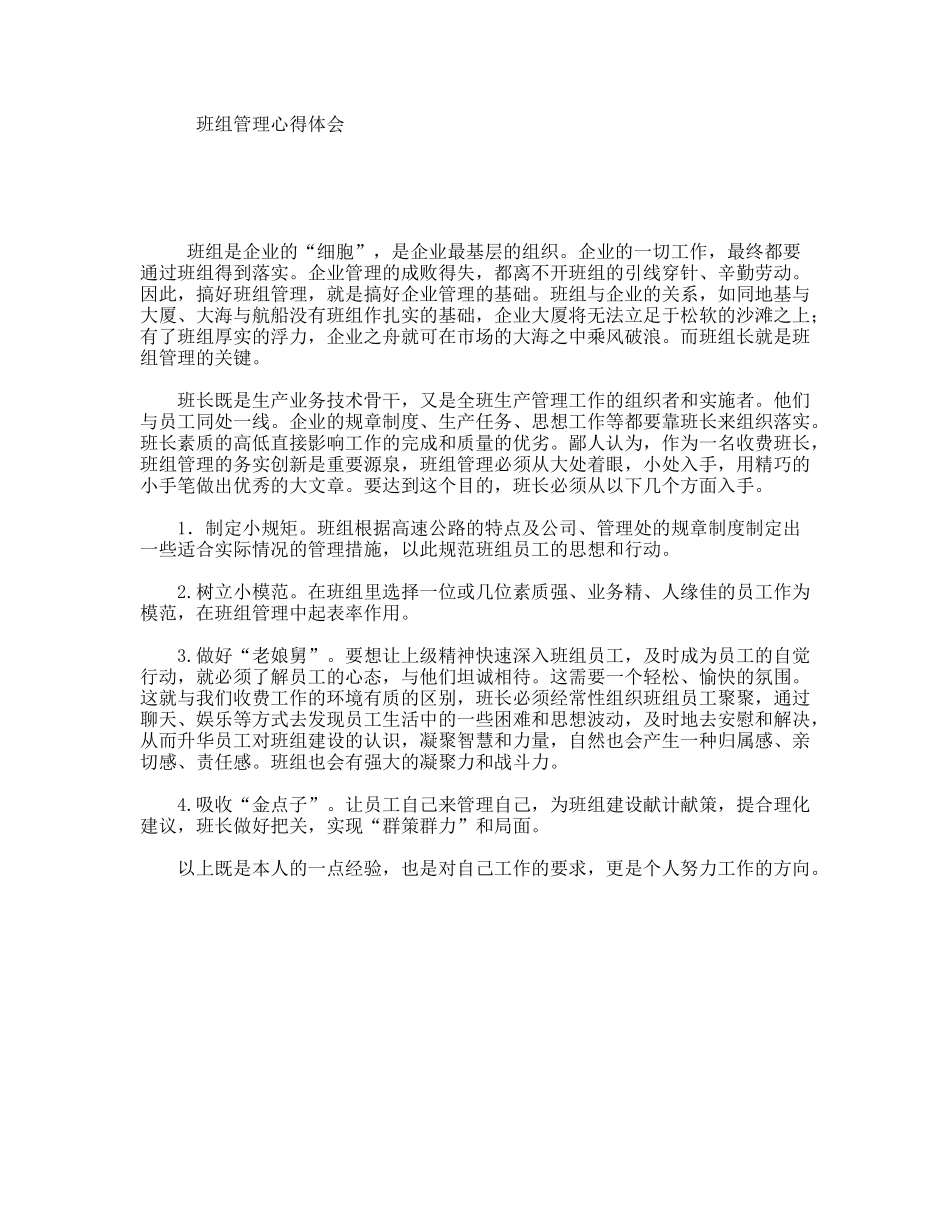 班组管理心得体会_第1页