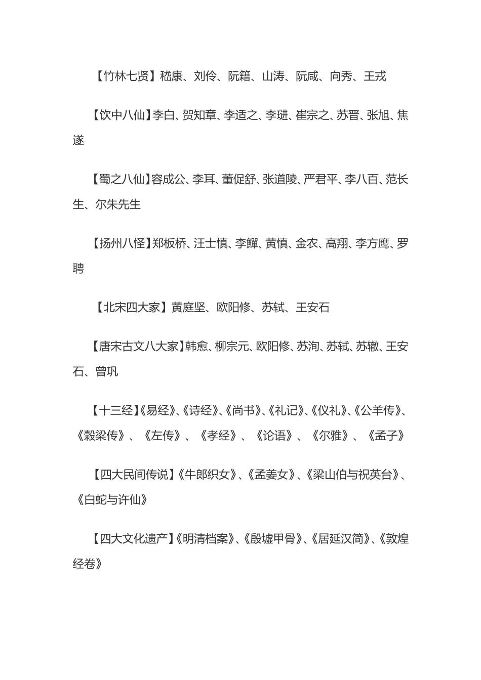 小学生应掌握的国学知识集锦（百）_第3页